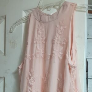 Pink lace top